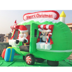 Christmas Inflatable Santa Claus Car