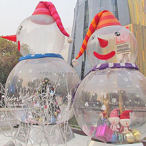 Christmas Inflatable Transparent Snowman