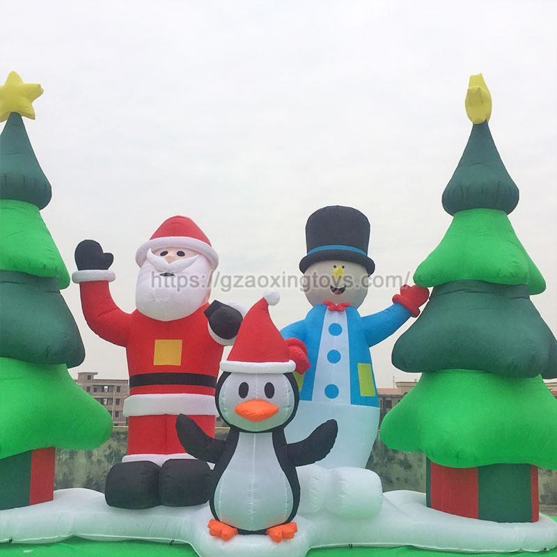 Christmas Inflatable Santa Claus Snowman