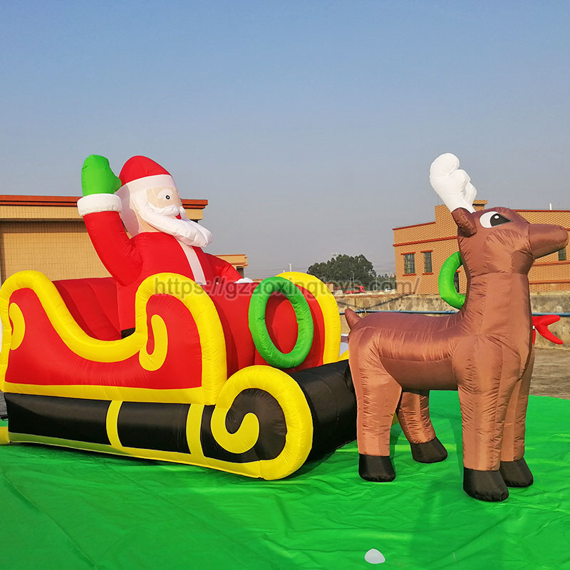 Christmas Inflatable Elk Santa Claus