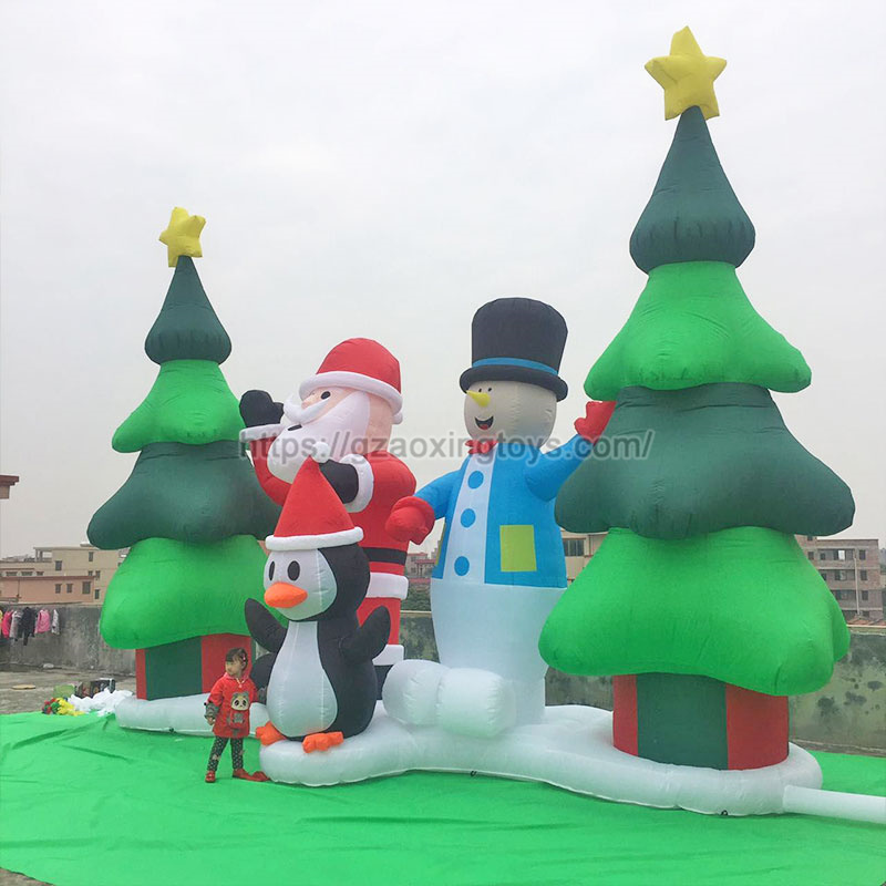 Christmas Inflatable Santa Claus Snowman
