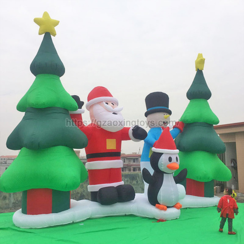 Christmas Inflatable Santa Claus Snowman