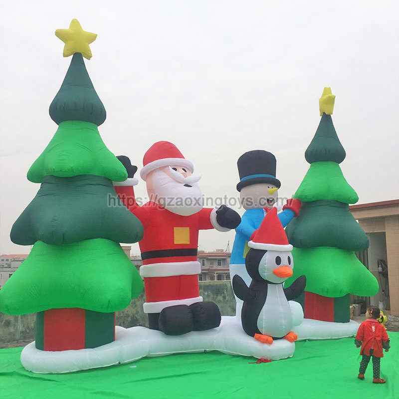 Christmas Inflatable Santa Claus Snowman