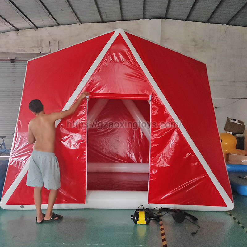 Red Inflatable Transparent Tent