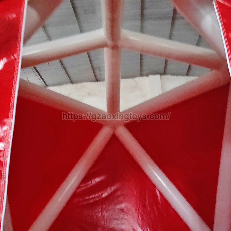 Red Inflatable Transparent Tent