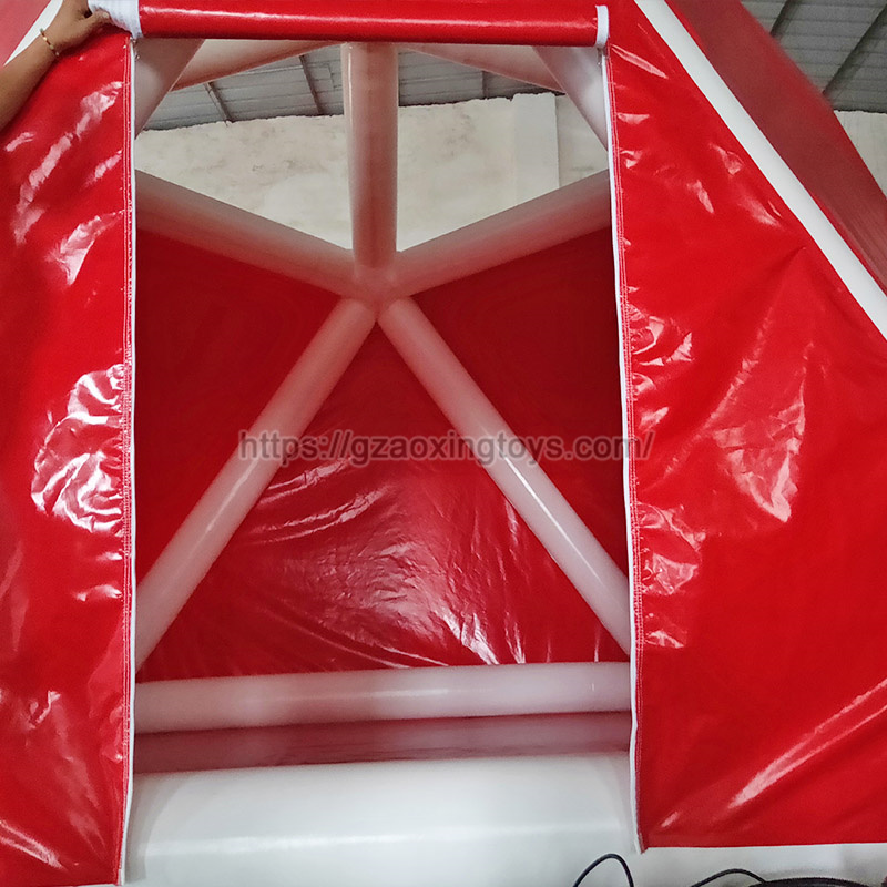 Red Inflatable Transparent Tent