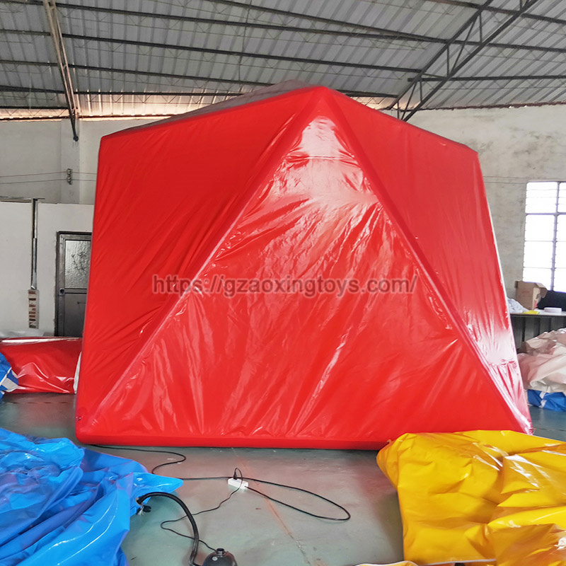 Red Inflatable Transparent Tent