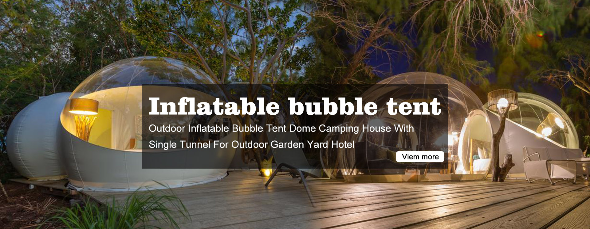 inflatable bubble tent