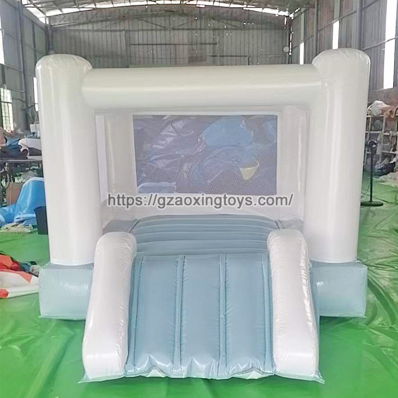 White Inflatable Bounce House For Wedding Birthday Party Events For