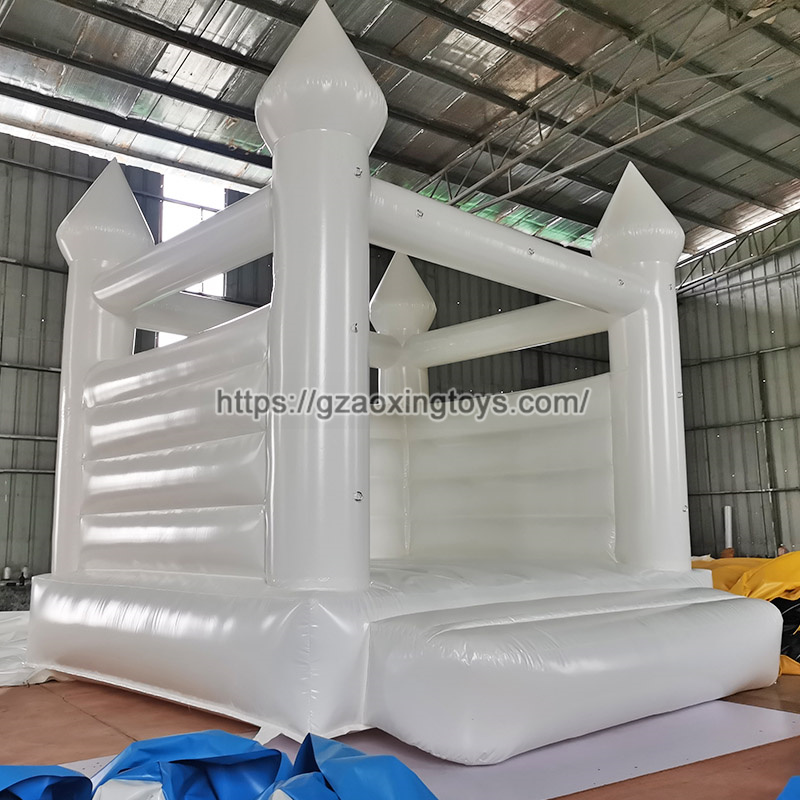 White Inflatable Bounce House For Wedding Birthday Party Events For Kids Adults