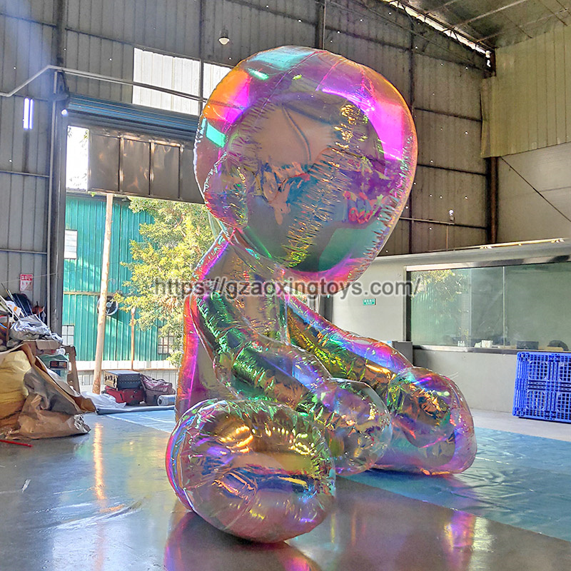 Inflatable Mirror Meditator For Art Show