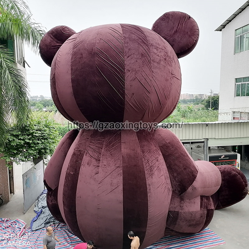 Inflatable Plush Bear For Advertising Decoration