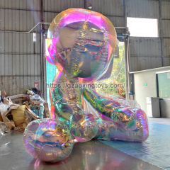 Inflatable Mirror Meditator For Art Show