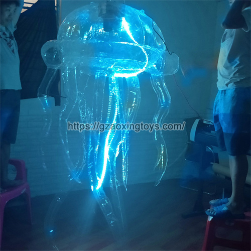 Clear Inflatable Jellyfish With LED Light