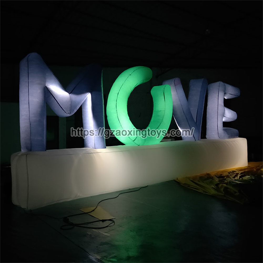 Inflatable MOVE With LED Light