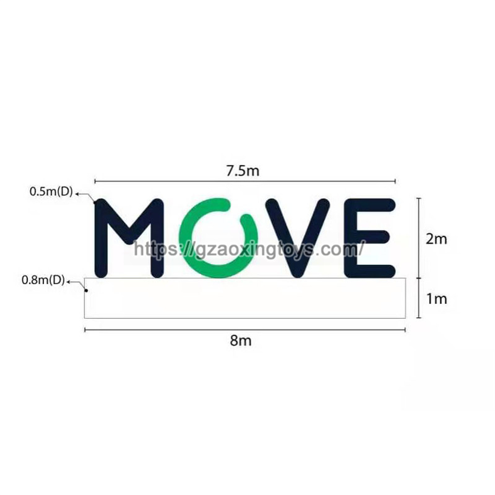 Inflatable MOVE With LED Light