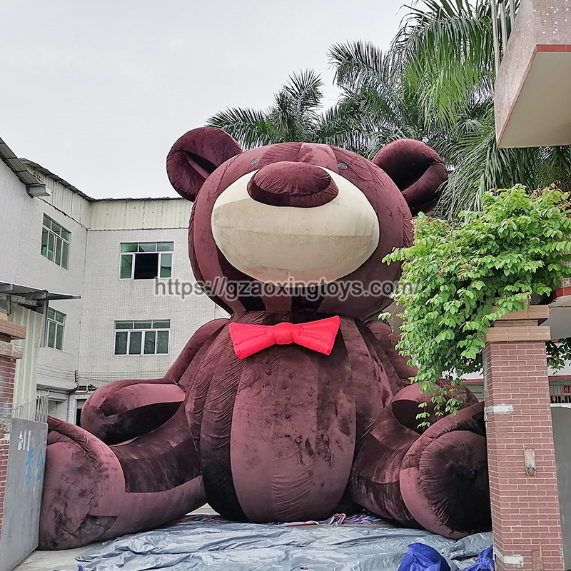 Inflatable Plush Bear For Advertising Decoration