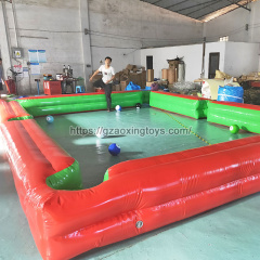 Inflatable Human Snooker Football Billiard Table