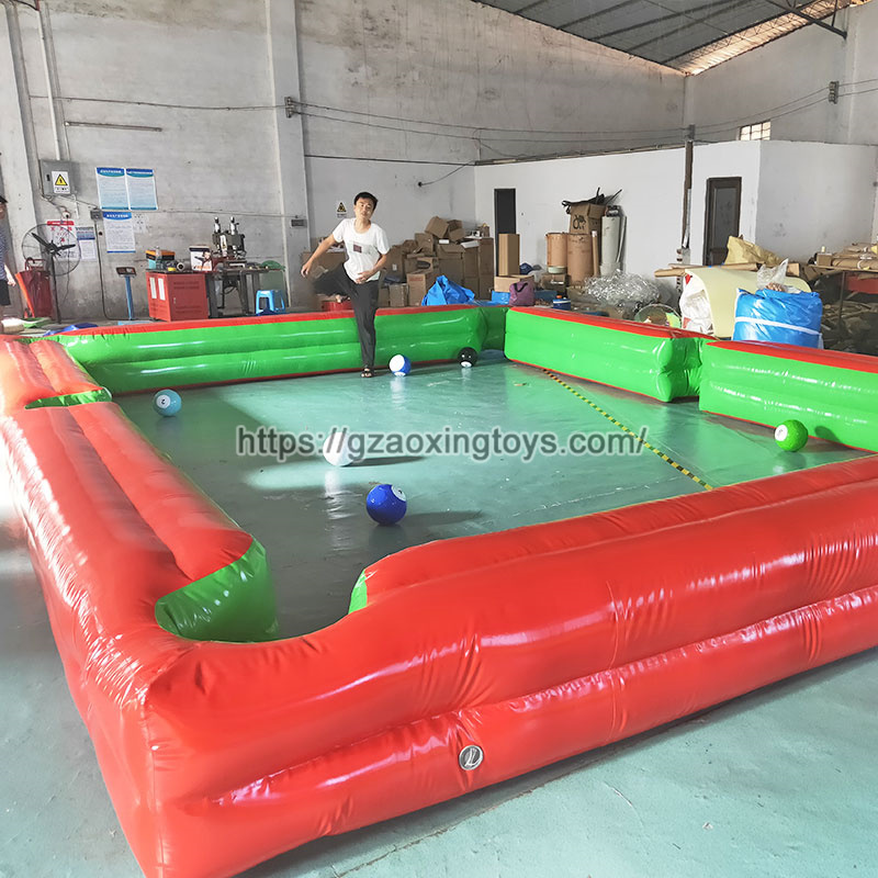 Inflatable Human Snooker Football Billiard Table