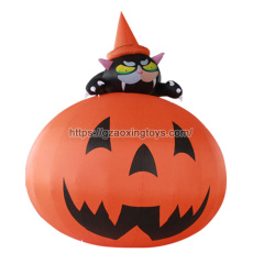 Halloween Decoration Inflatable Black Cat Pumpkin