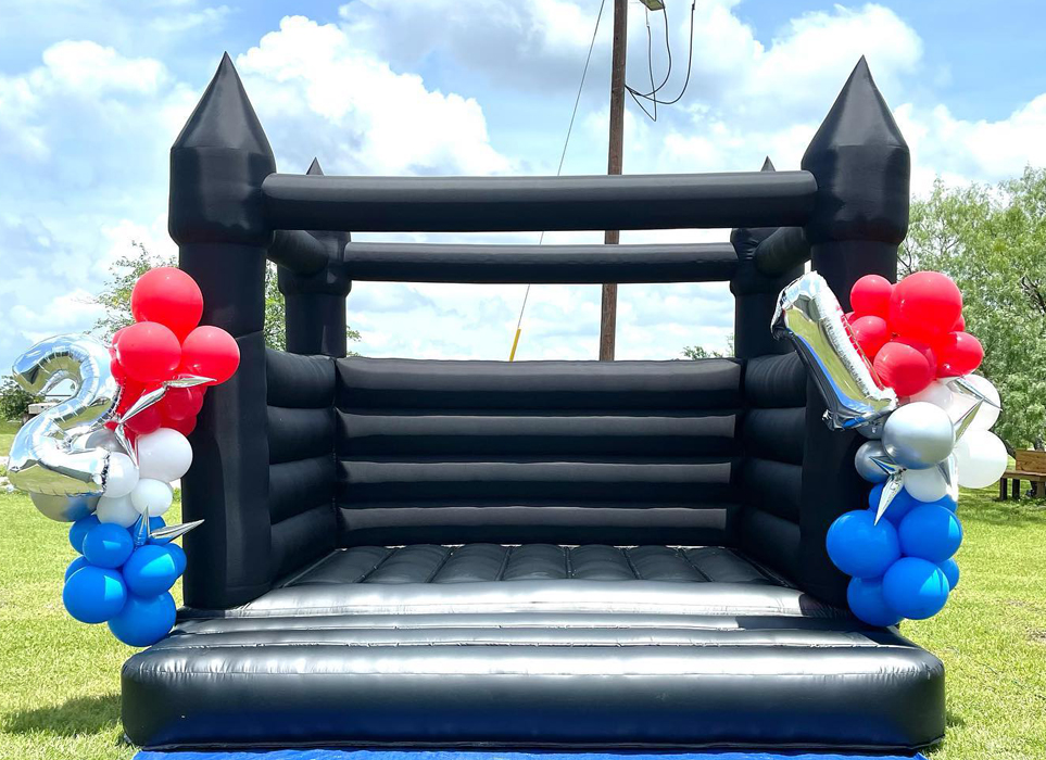 Black Inflatable Bouncer House