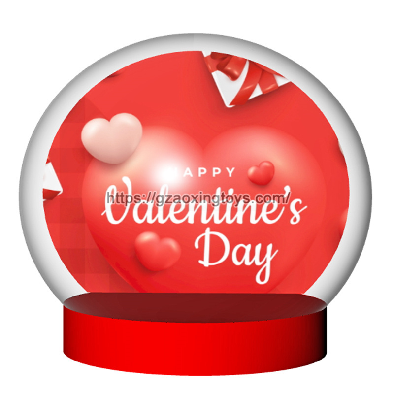 Valentine's Day Inflatable Snow Globe