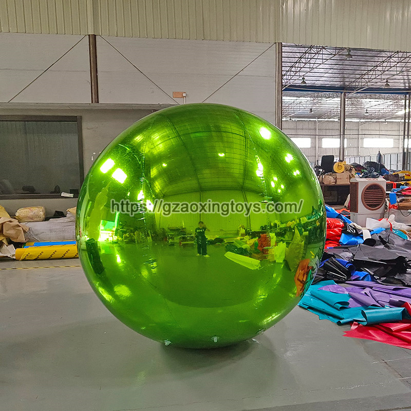 Green Inflatable Mirror Ball