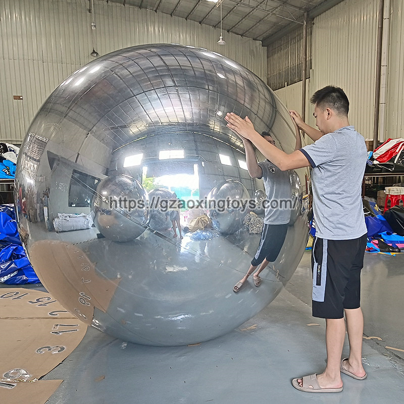Silvery Inflatable Mirror Ball