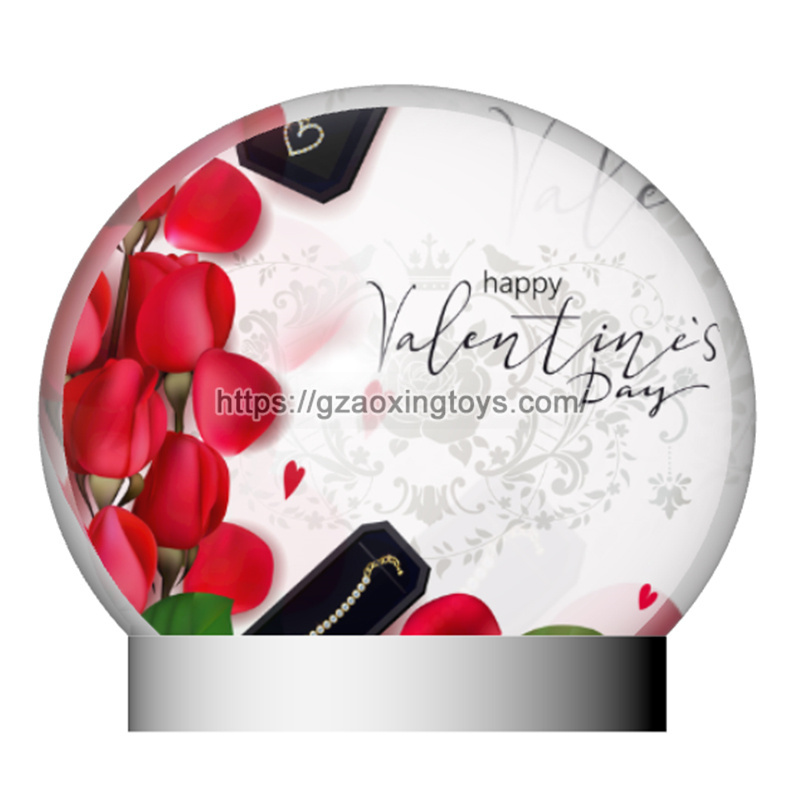 Valentine's Day Inflatable Snow Globe
