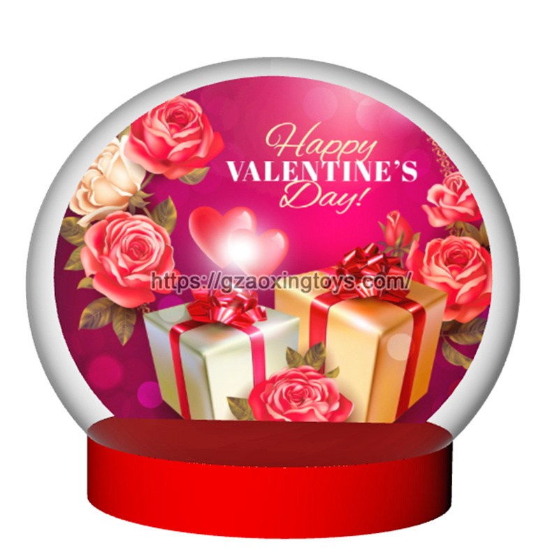 Valentine's Day Inflatable Snow Globe