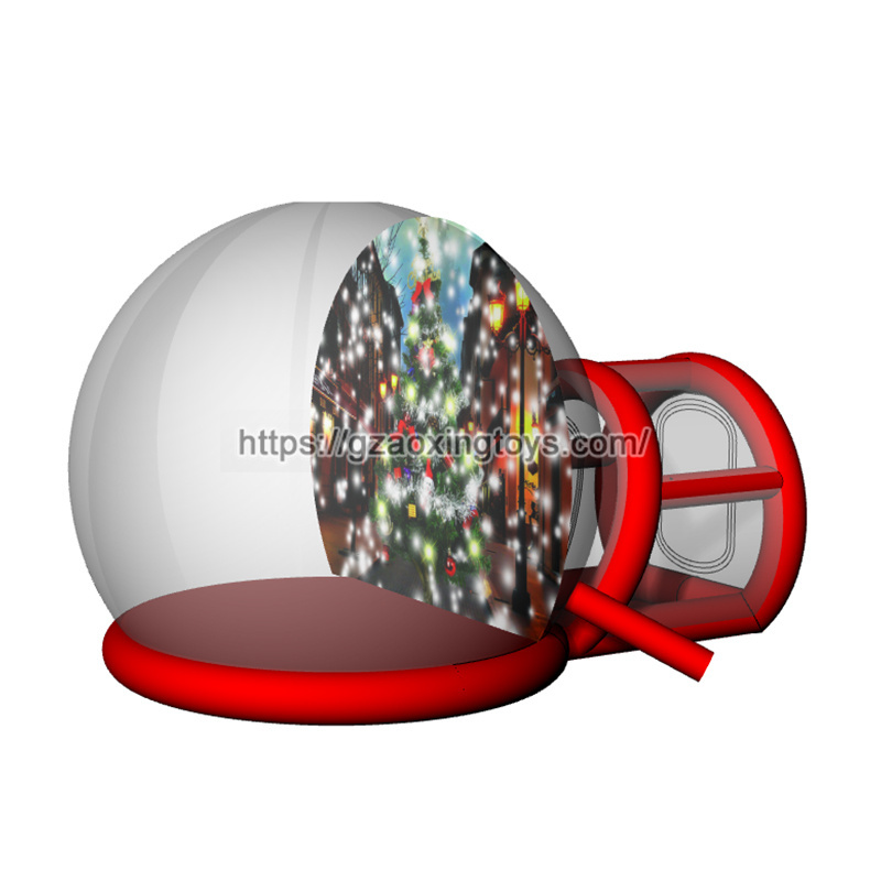Christmas Inflatable Snow Globe With Tunnel