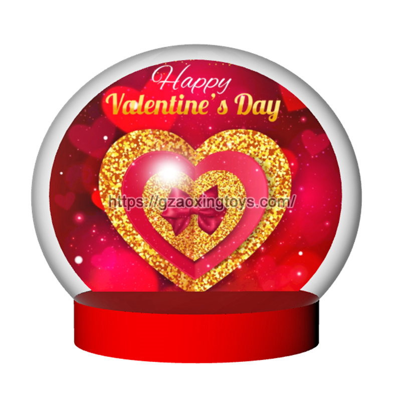 Valentine's Day Inflatable Snow Globe