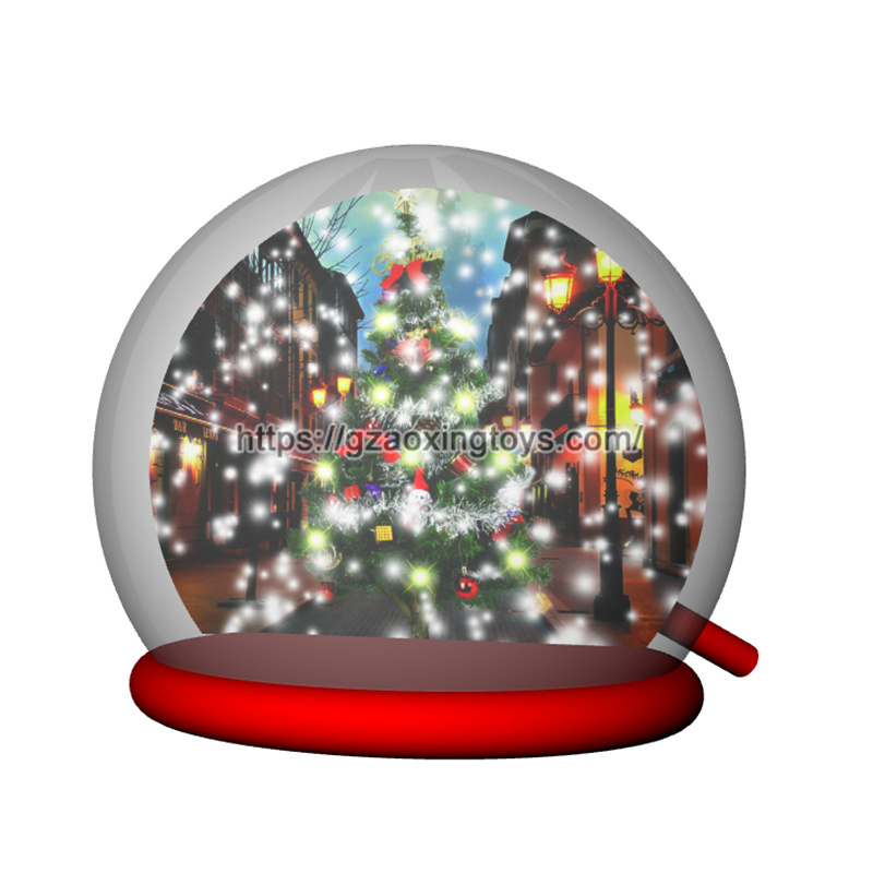 Christmas Inflatable Snow Globe With Tunnel