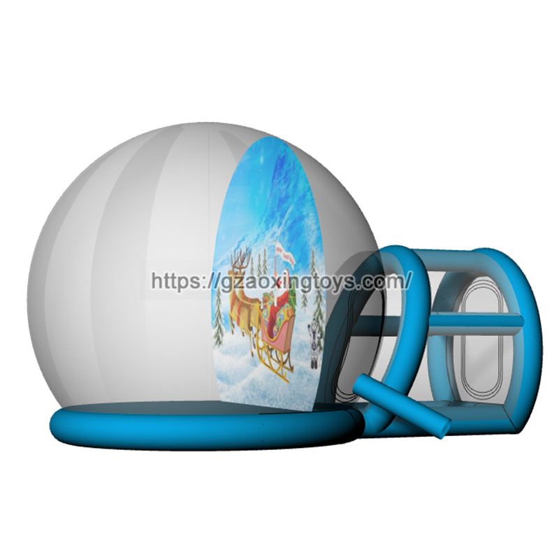 Christmas Inflatable Snow Globe With Tunnel
