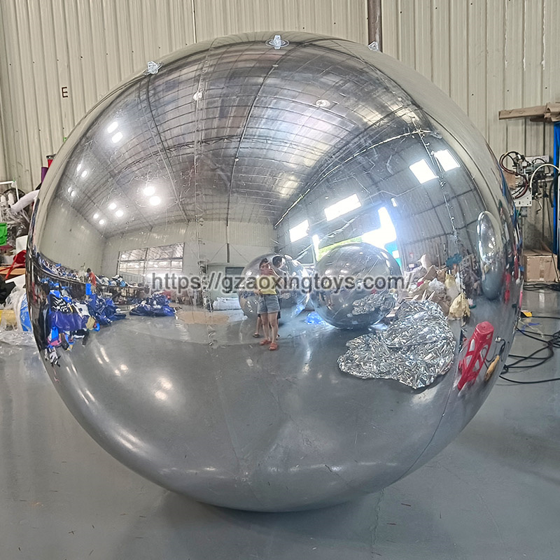 Silvery Inflatable Mirror Ball