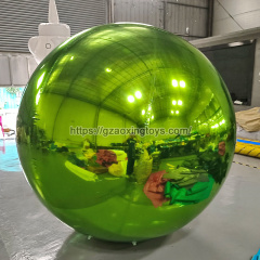 Green Inflatable Mirror Ball