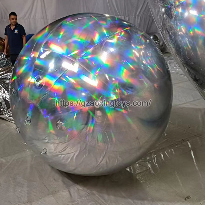 Silvery Inflatable Mirror Ball