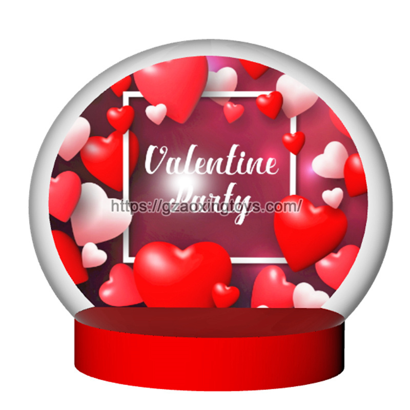 Valentine's Day Inflatable Snow Globe
