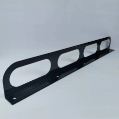 Quadruple Oval Truck Light Mounting Bracket Powder Coated