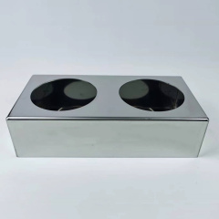 Dual Round Truck Light Box Stainless Steel