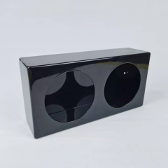 Dual Round Truck Light Box Powder Coated