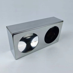 Dual Round Truck Light Box Stainless Steel
