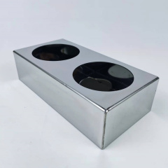 Dual Round Truck Light Box Stainless Steel