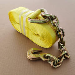 Winch Strap with Chain Hook