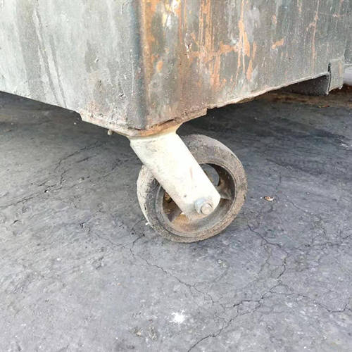 Dumpster Rubber on Iron Core Wheel HY ENVIROTECH