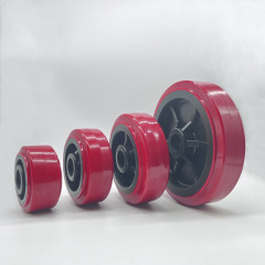 Plastic Dumpster Polyurethane on Poly Wheel