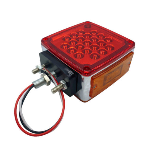 4.5" Square Double Face Pedestal Fender Mount Light (45 LEDs)