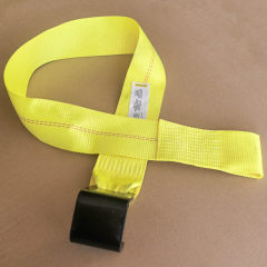 Roll off Dumpster Winch Strap with Flat Hook