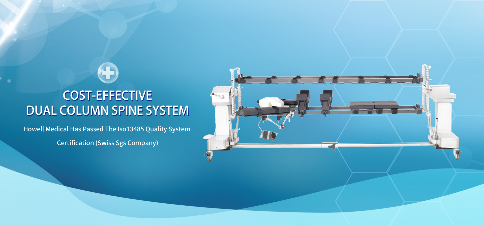 Spine operating table with jackson frame