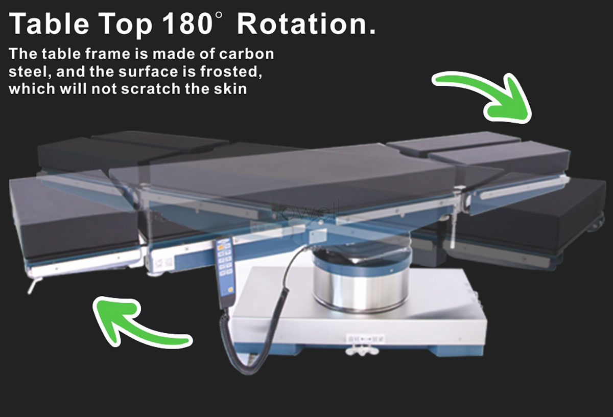 Table d'opération de neurochirurgie électrique